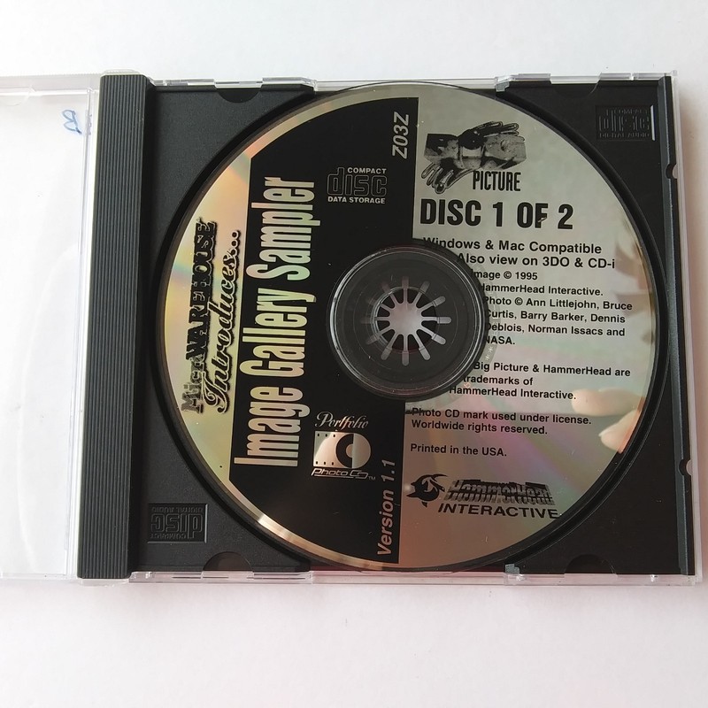 HammerHead Interactive Image Gallery Sampler v1.1 CD-ROM Win Mac 3DO CD-i gallery