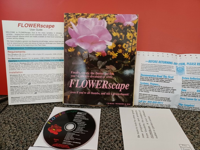 Vintage Flowerscape Virtual Gardening Software