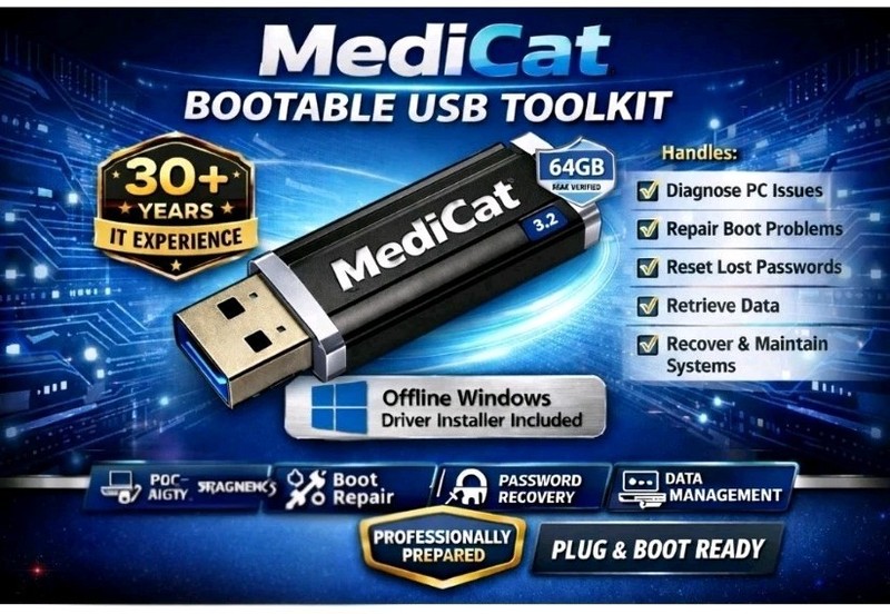 MediCat USB – The Ultimate Bootable USB Toolkit for PC Repair and Recovery