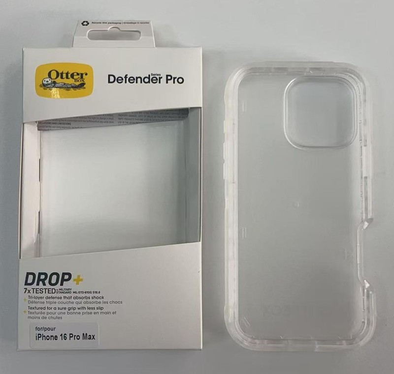 New OtterBox Defender Pro Clear Transparent Case For iPhone 16 Pro Max