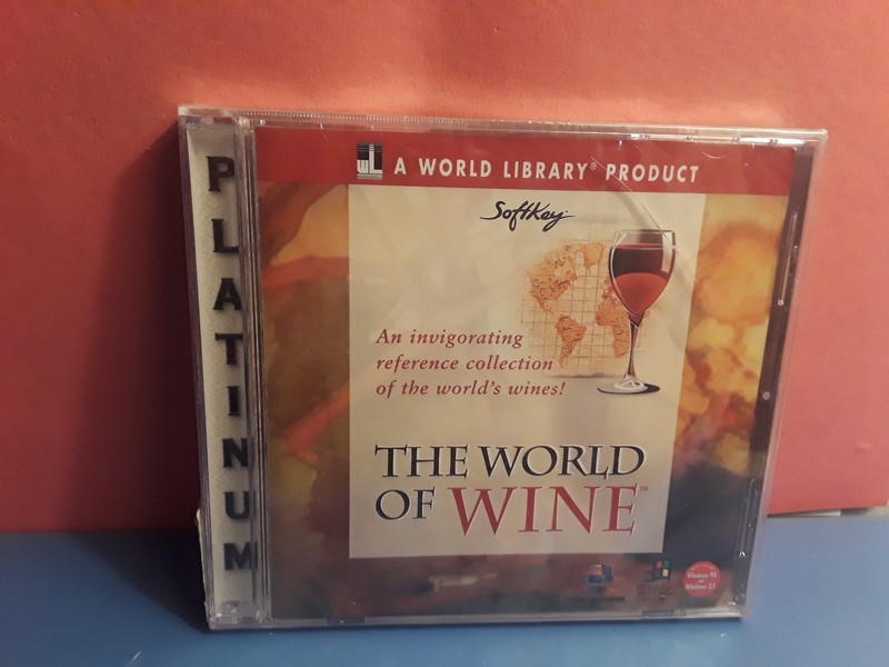 World Library: The World Of Wine (Windows, 1996, SoftKey) New