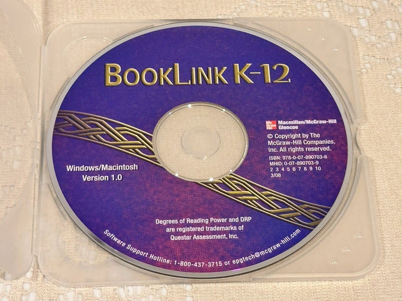 Glencoe Booklink K-12 Windows/Macintosh Version 1.0 CD 2008 Mcmillan/McGraw-Hill gallery