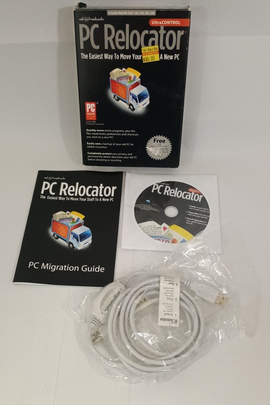 PC Relocator USB Cable Alohabob UltraCONTROL Software w/ Serial Number Box