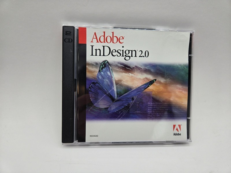 Adobe InDesign 2.0 with serial key. 2 discs Macintosh