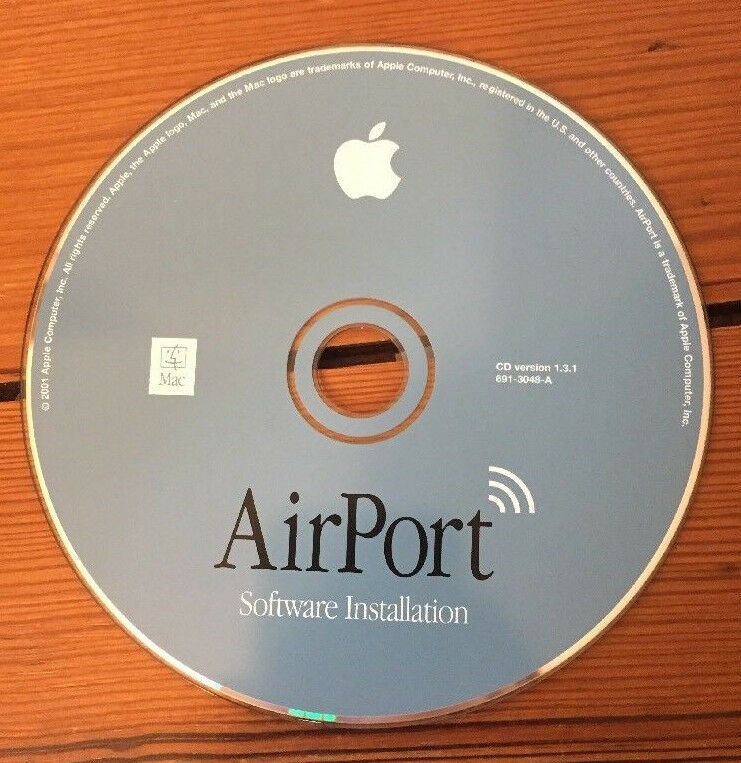 2001 AirPort Mac Macintosh Wifi Base Station Software Disc CD v1.3.1 or 1.3