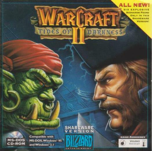 WarCraft II 2: Tides Of Darkness Shareware w/ Artwork PC CD strategy game! RARE