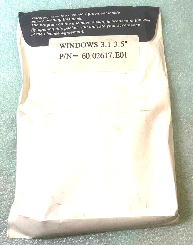 RARE VINTAGE NEW ACER OEM MICROSOFT WINDOWS 3.1 – SIX 1.44MB DISC SET RM4-SW2