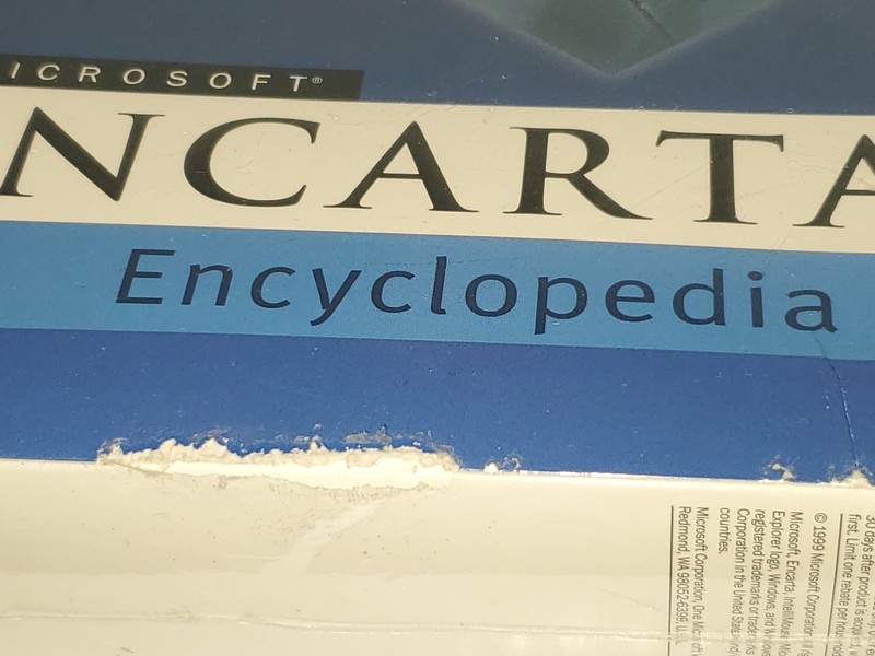 GENUINE Microsoft ENCARTA Multimedia Encyclopedia 2000 SOFTWARE Windows 95/98 NT gallery