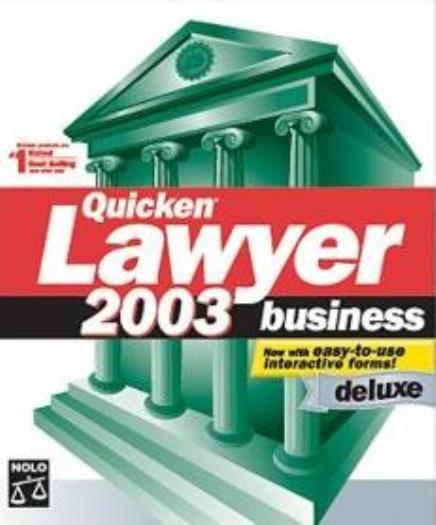 Lawyer 2003 Business Deluxe PC CD write legal documents law research tools!