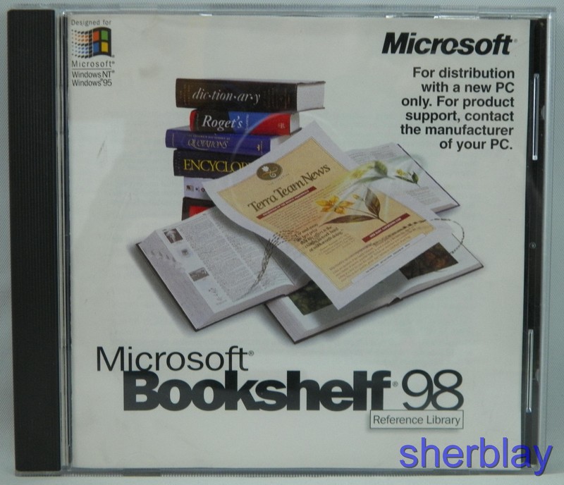 Microsoft Bookshelf 98 reference library cd rom