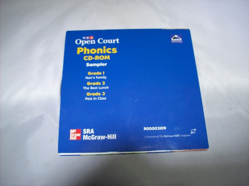 CD ROM SRA Open Court Phonics Sampler McGraw-Hill Grade 1-3 VGC gallery