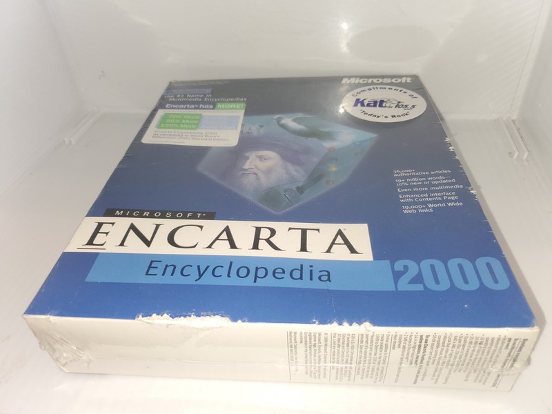 GENUINE Microsoft ENCARTA Multimedia Encyclopedia 2000 SOFTWARE Windows 95/98 NT gallery