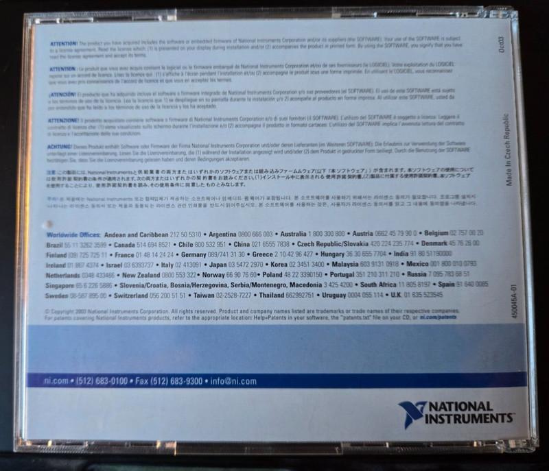 National Instruments NI-488.2 501088E-00 VER. 2.4 CD Kit gallery