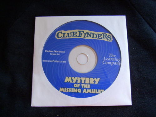 CLUEFINDERS CD MYSTERY OF THE MISSING AMULET PAPER SLEEVE PC/MAC 1999