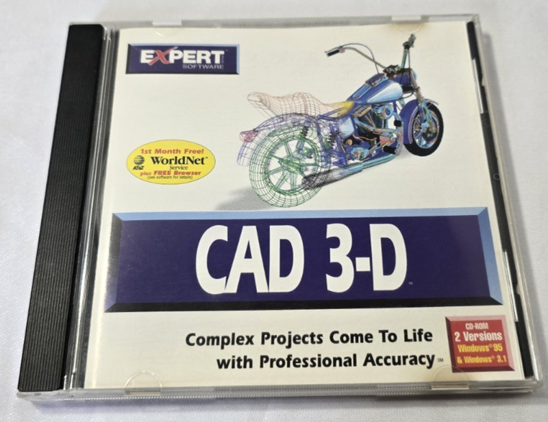Expert Software CAD 3-D (PC CD-ROM, Windows 95/3.1)