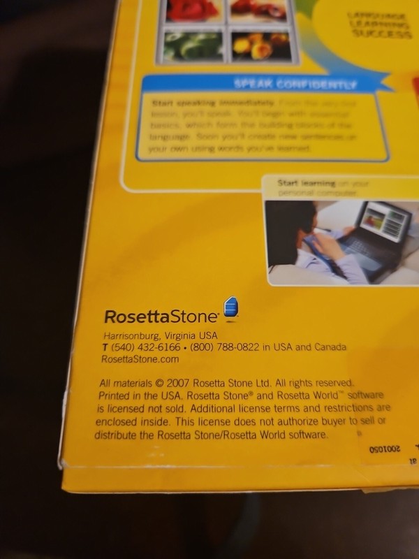 Rosetta Stone Spanish Levels 1 & 2 Version 3 Espanol CD-rom - New gallery