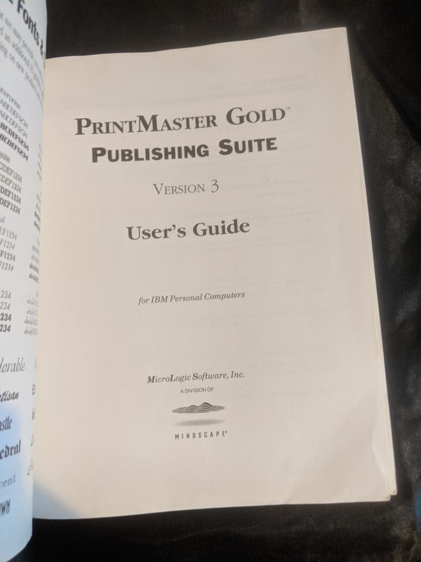 PrintMaster 4 Gold Publishing Suite Macintosh CD design custom stickers cards do gallery