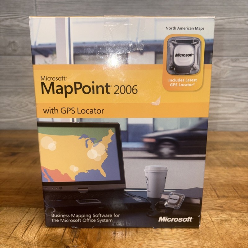 Microsoft® MapPoint® 2006 With GPS Locator, Traditional Disc Open Box/Used