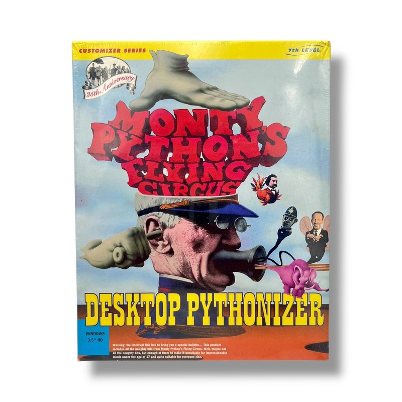 Monty Python’s Flying Circus Desktop Pythonizer 1994 Floppy Disk Software SEALED