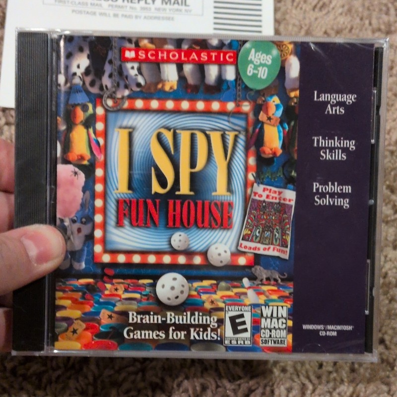Scholastic I SPY Fun House CD-ROM Windows PC Game Sealed Disc gallery