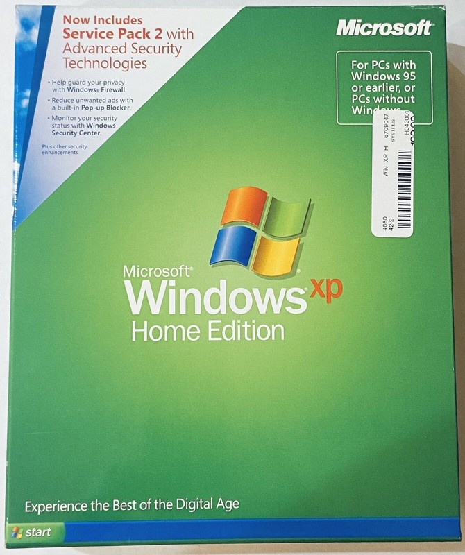 Microsoft Windows XP Home Edition – Upgrade