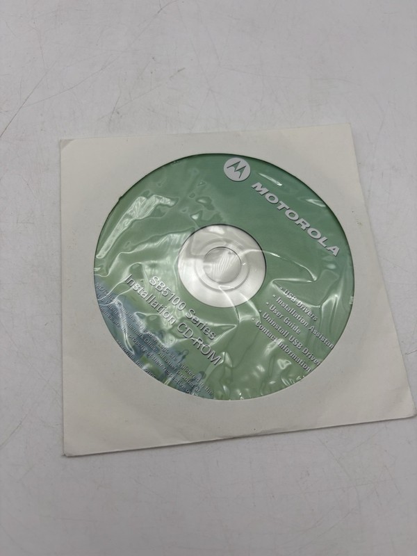 Motorola SB5100 Series Installation CD-ROM
