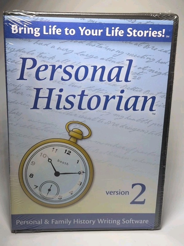 Personal Historian Version 2 Personal & Family Writing History PC CD-ROM NEW