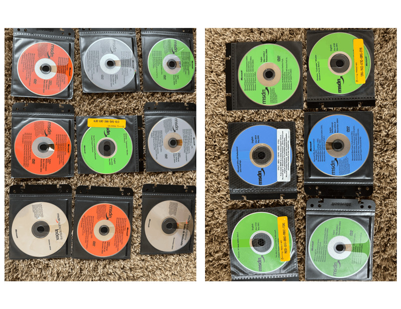 Microsoft MSDN Subscription DVD CD Lot 100+ Discs 2001 2002 Binder Case Untested gallery