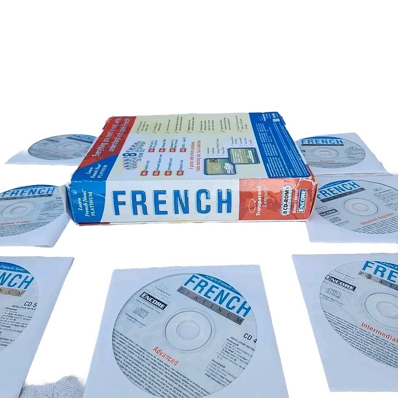 Transparent Language 'Learn French Now' Platinum Encore & Pimsleur CD Lesson Set gallery