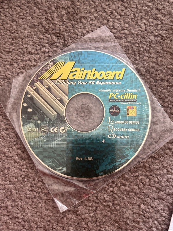 Mainboard ISO-9001 Ver. 1.8S CD-ROM – CD ONLY!!!