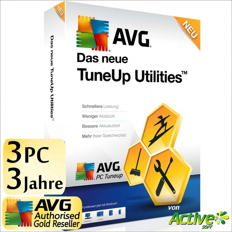 TuneUp Utilities 2026 3 PC 3 Year FULL VERSION AVG PC TuneUp PERFORMANCE DE