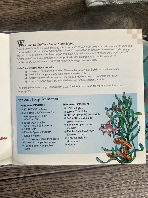Grolier’s CornerStone Home CD-ROM Math And English Grades 3-4 Windows 95 gallery
