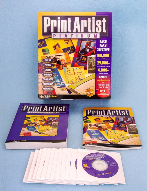 NEW Print Artist Platinum 4.0 – 150,000 graphics, 29,000 photos, 300 fonts MORE
