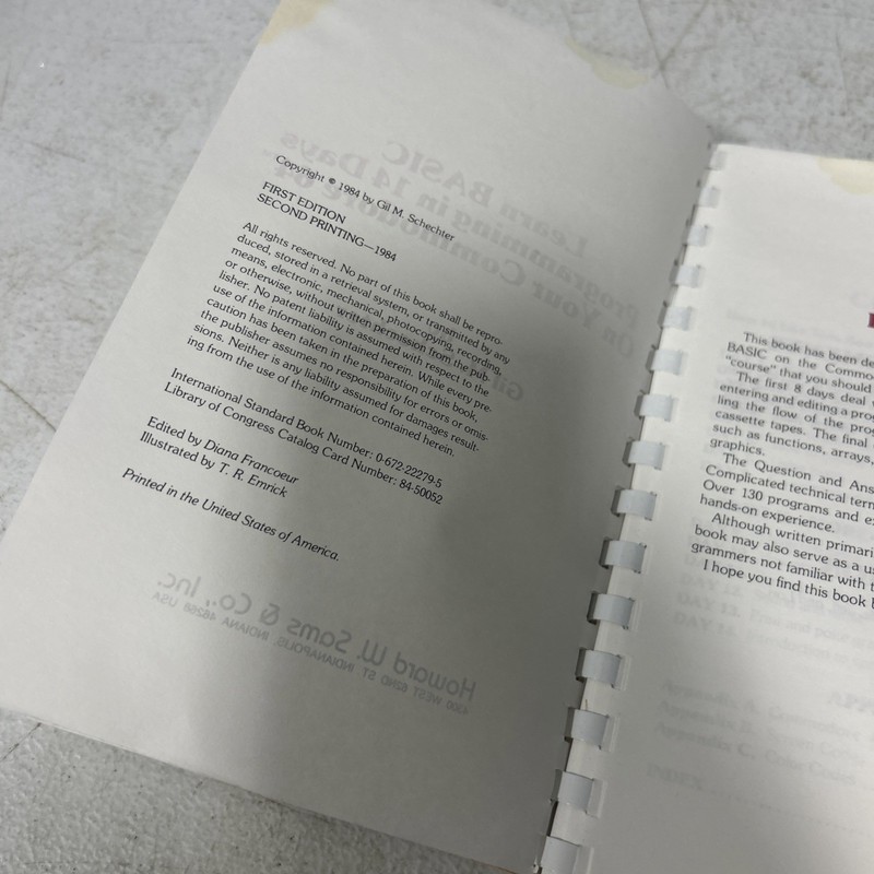 Learn BASIC Programming in 14 Days on your Commodore 64 1984 Spiral Bound gallery