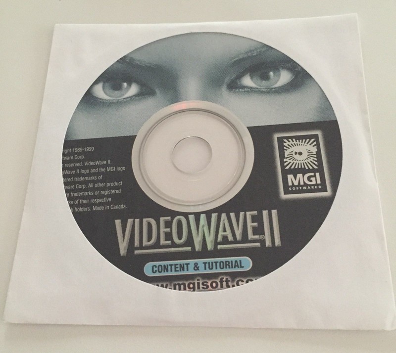 VIDEOWAVE 2 MGI (CD-ROM) VIDEO WAVE II for WINDOWS – Tutorial & Content VINTAGE