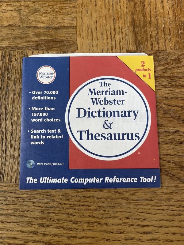 Merriam Webster Dictionary And Thesaurus PC Software