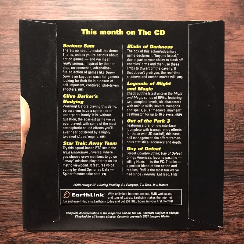 PC Gamer Demo Disc 7.4 July 2001 PC CD Serious Sam gallery