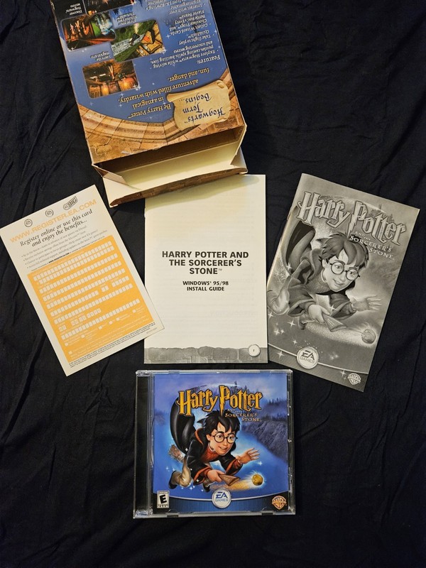 Harry Potter and the Sorcerer's Stone PC CD Rom Game BIG BOX CIB gallery