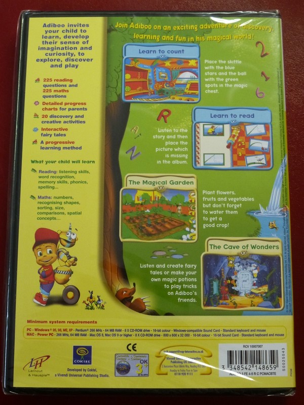 Video Game PC Adiboo Reading & Maths Ages 4-5 MAC NEW SEALED gallery