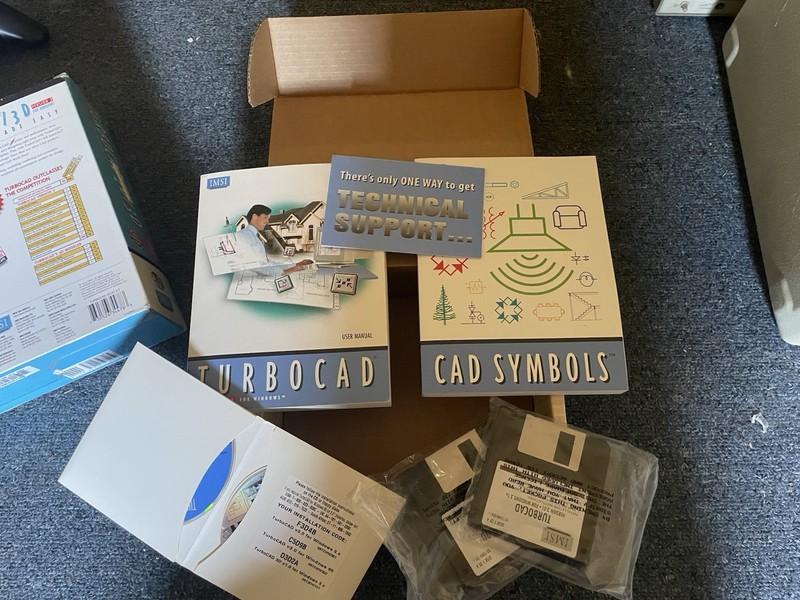 IMSI TurboCAD 2D/3D Version 3.0 CAD Software for Windows CIB Floppy 3.5" English gallery
