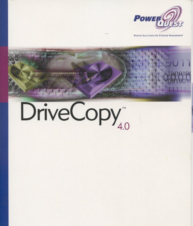 Drive Copy 4.0 w/ Manual PC CD duplicate data migration partitions hard drives!