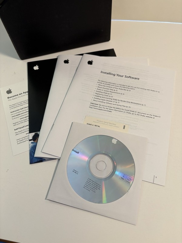 Apple Shake 4 (V 4.1) Mac OS X Digital Compositing Software CIB Complete 2006 gallery