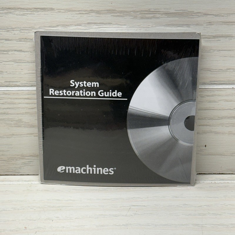 emachines System Restoration Guide CDs (24-62219-00) Brand New Factory Sealed