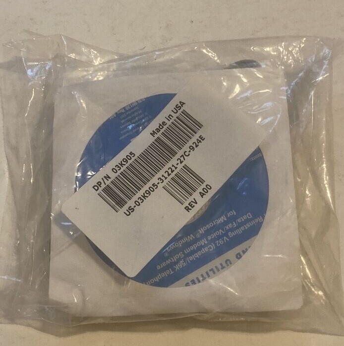 New Dell Drivers and Utilities Software V.92/56K Telephony DATA.FAX/VOICE 03K905