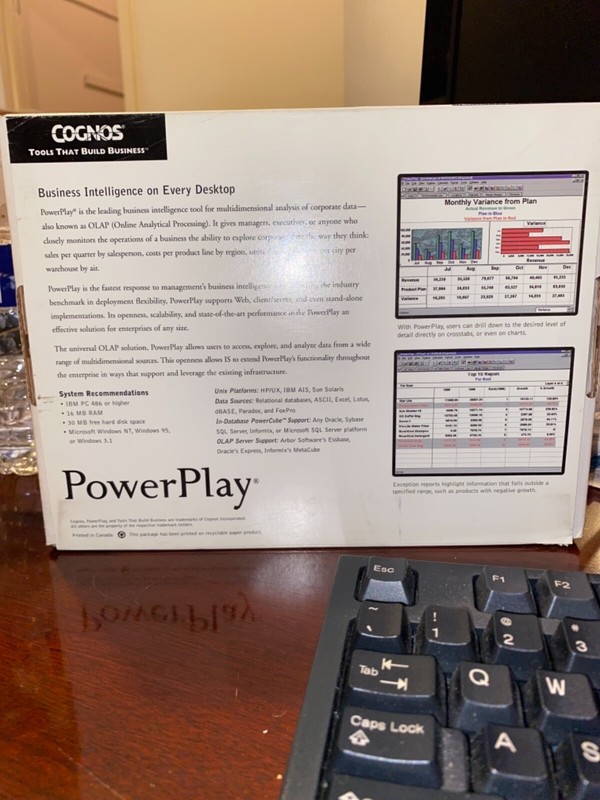BRAND NEW Sealed CognosPowerPlay Not For Resale software.Administrator gallery