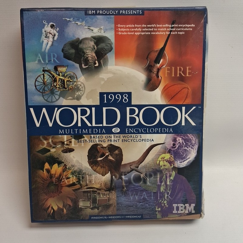 World Book Interactive Encyclopedia – 1998 PC/CD-ROM Vintage Sealed