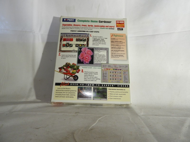 Expert Software Complete Home Gardener PC CD-ROM New Sealed Windows 95 3.1 gallery