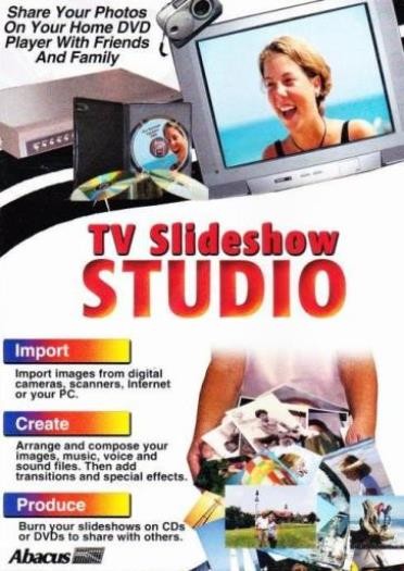 TV Slideshow Studio + Manual PC CD produce own photo pictures slideshow effects