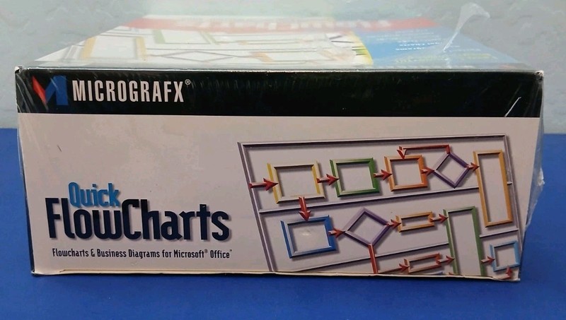 Vintage Micrografx Quick FlowCharts Microsoft Office Diagram Software NEW PC gallery