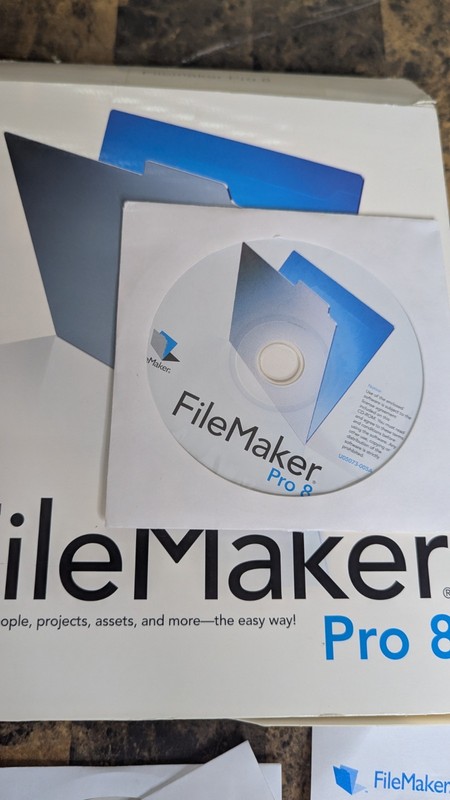 FileMaker Pro 8 With Installation Key - Genuine Authentic & Tested gallery